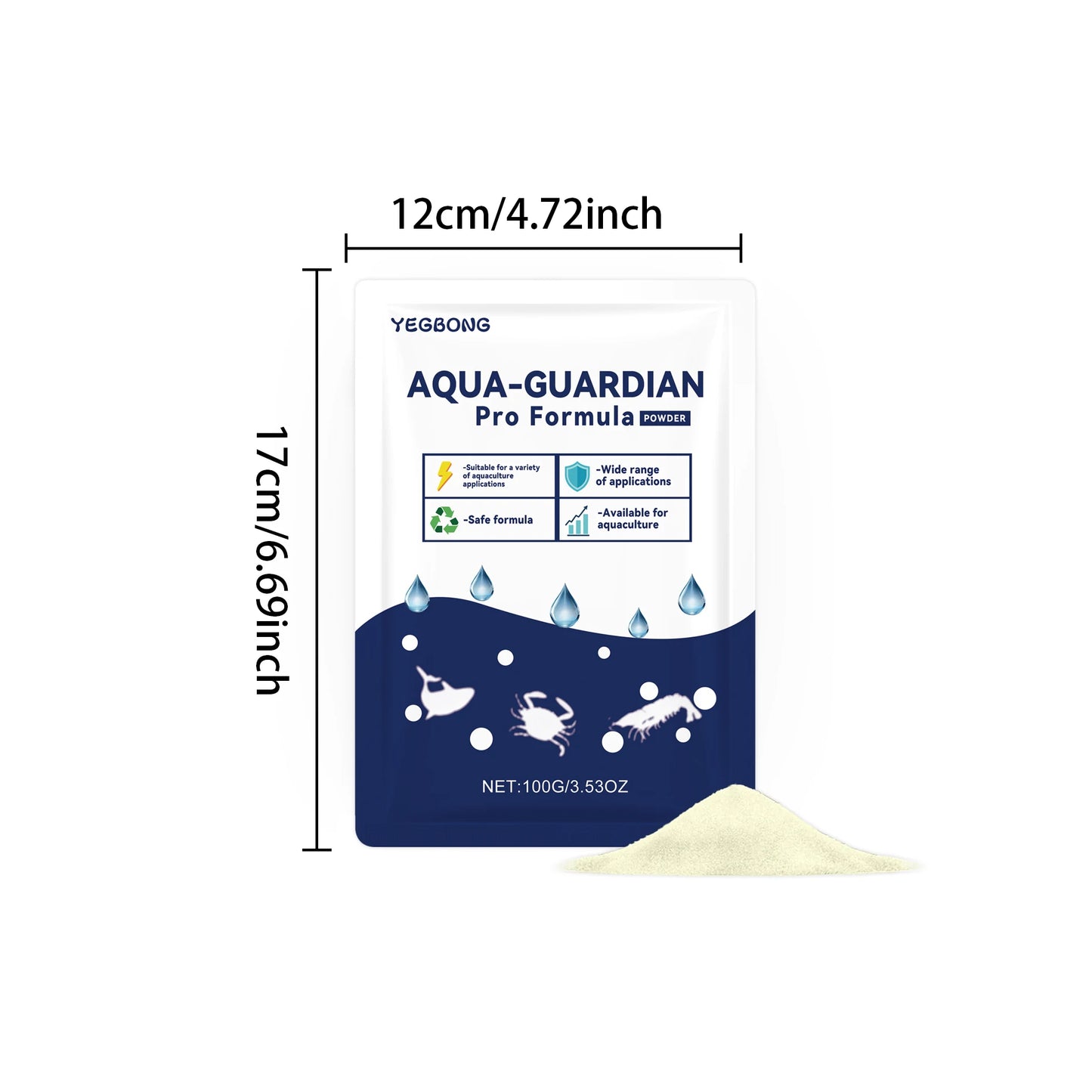 100g Aquarium Water Clarifier Powder | Fish Tank Purifier