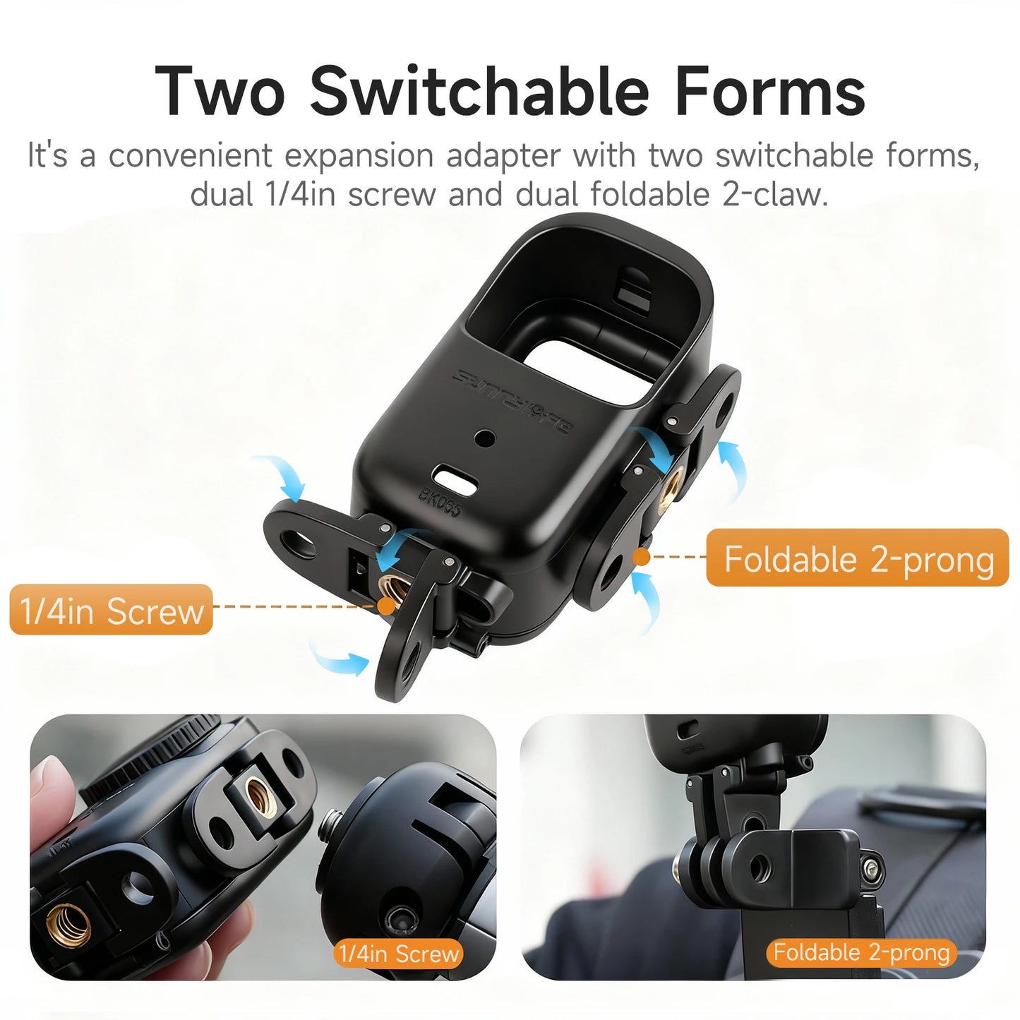 Dual-Mode Adaptable Connectors Quick-Release Adapter For DJI OSMO Nano Horizontal/Vertical Shooting Bracket And Expansion Frame Peaceful Pleasures Health and Wellness