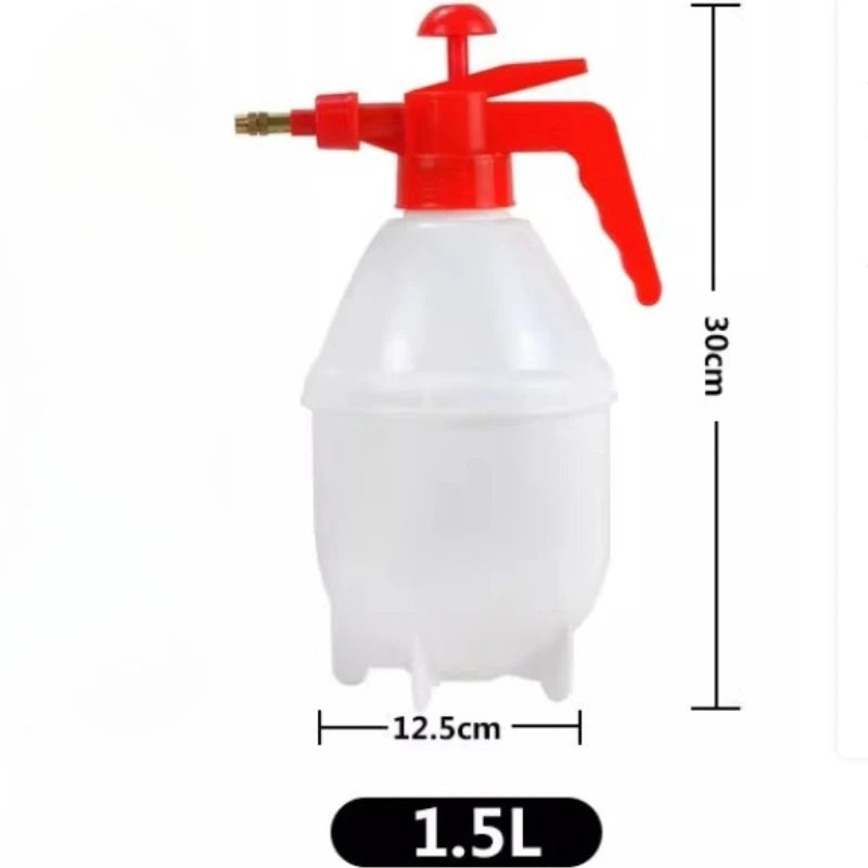 1pc Hand Pressure Water Sprayer Trigger Air Pump Garden Disinfection Sprayers Spray Bottle Car Cleaning Sprayer Watering Can Peaceful Pleasures Health and Wellness WHITE 1.5L 1pc