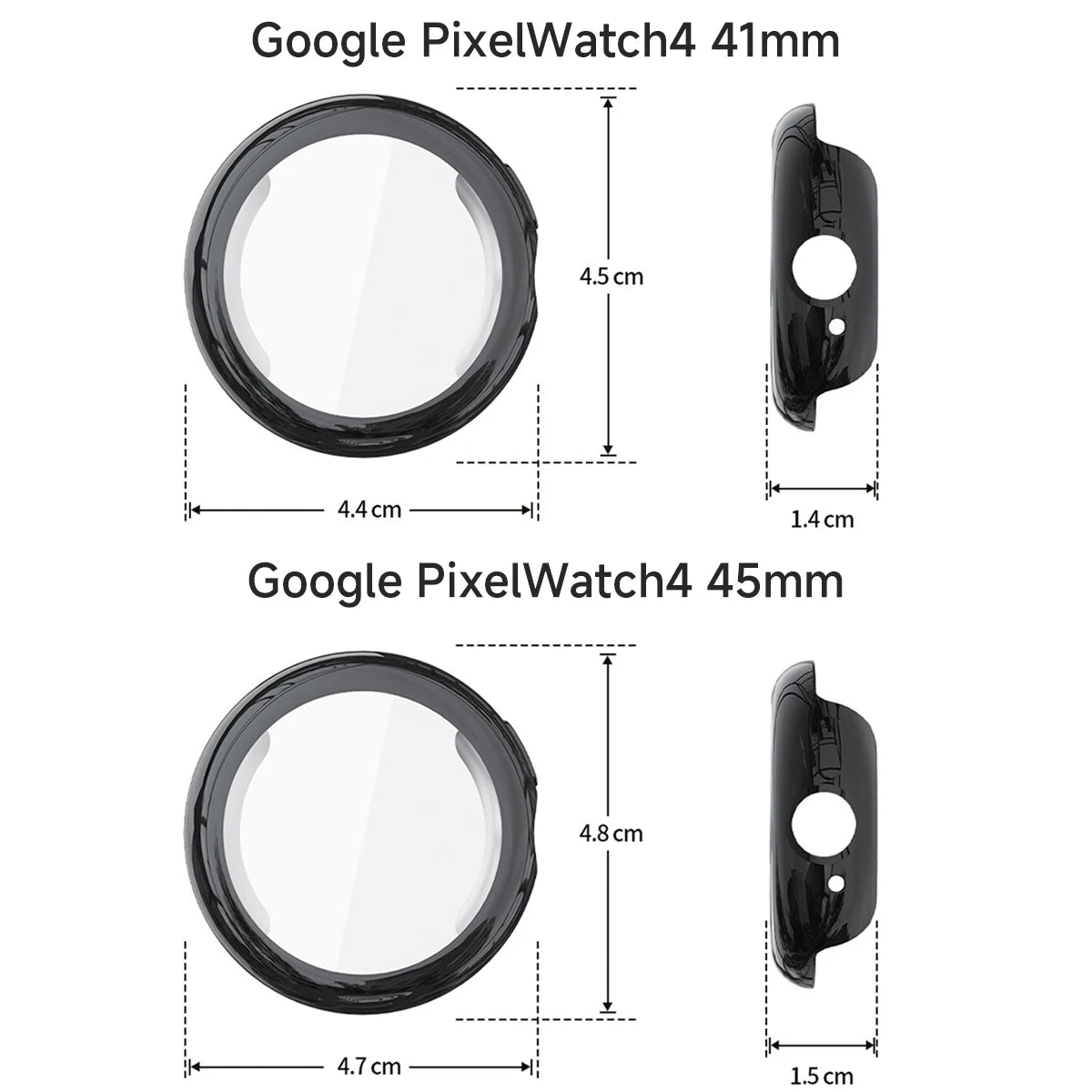 Google Pixel Watch 4 Case 41mm 45mm – TPU Full Cover Bumper Peaceful Pleasures Health and Wellness