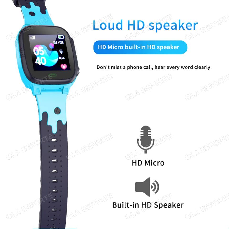 Kids Smart Watch with SOS GPS Camera LED Flashlight Math Calculator Video Call Watches- Holiday Gift Smartwatch for Children Peaceful Pleasures Health and Wellness