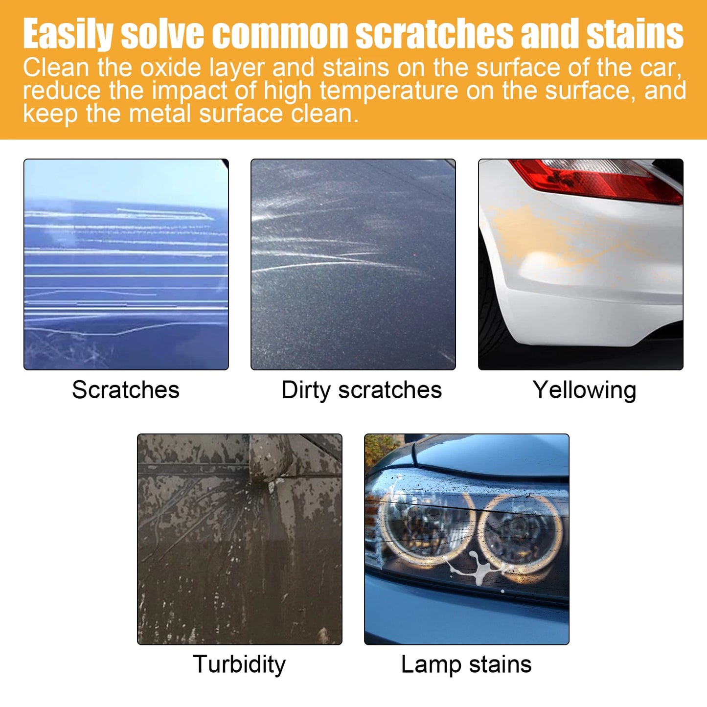 Homonth Car Scratch Repair Cream | Remove Oxidation & Restore Gloss
