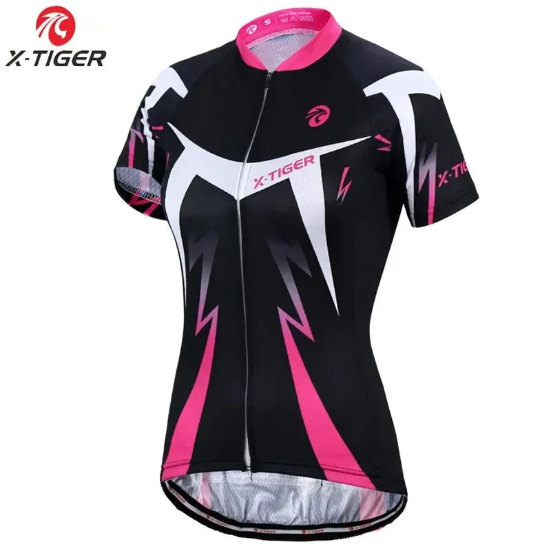 X-TIGER Women's Cycling Jersey – Breathable Quick-Dry MTB Top