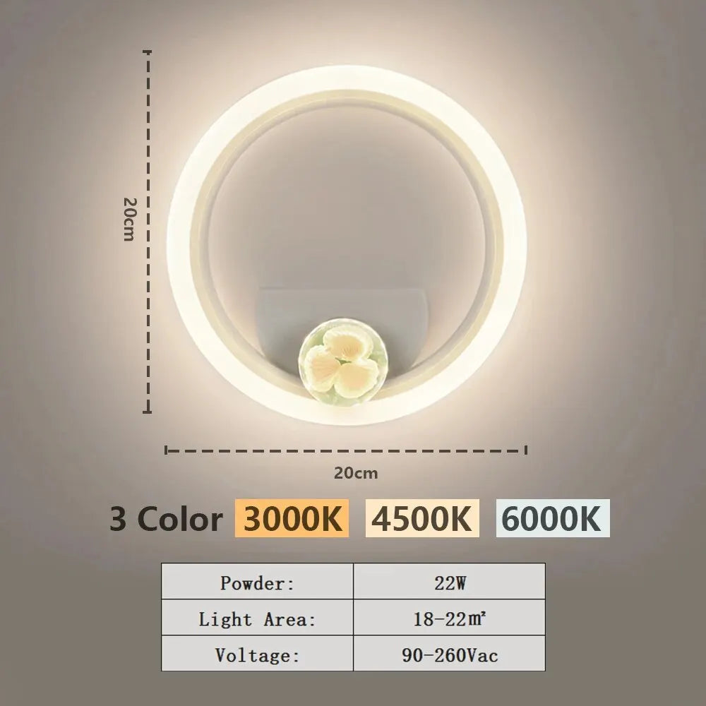 Modern Acrylic LED Wall Sconce Indoor Vanity Light Fixture