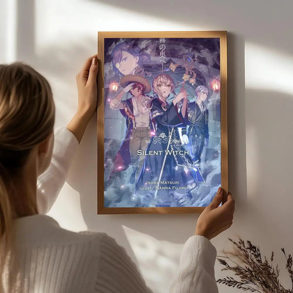 The Silent Witch's Secret Poster – HD Waterproof Wall Art Wall Art Poster Peaceful Pleasures Health and Wellness White2 40X50cmNoframe