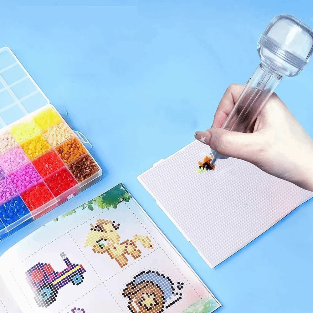2.6mm Tip Bead Placement Pen Press Crafts Maker Perler Hama Beads Pen Automatic DIY Beads Craft Projects Fuse Beads Pen Peaceful Pleasures Health and Wellness