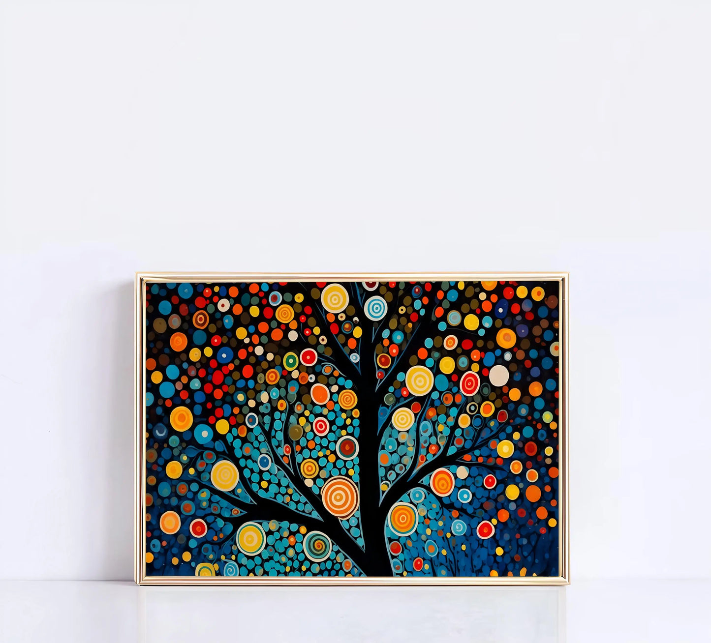 Yayoi Kusama Abstract Nature Canvas Wall Art | Colorful Poster