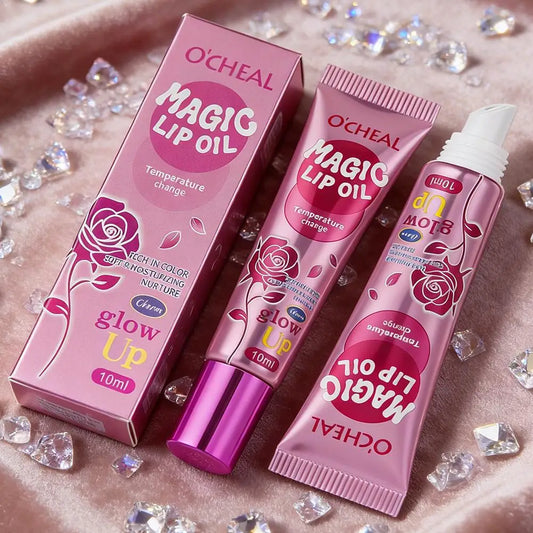 O'CHEAL Magic Color-Changing Lip Oil – Plumping & Moisturising Plumping Lip Oil Oasis Select