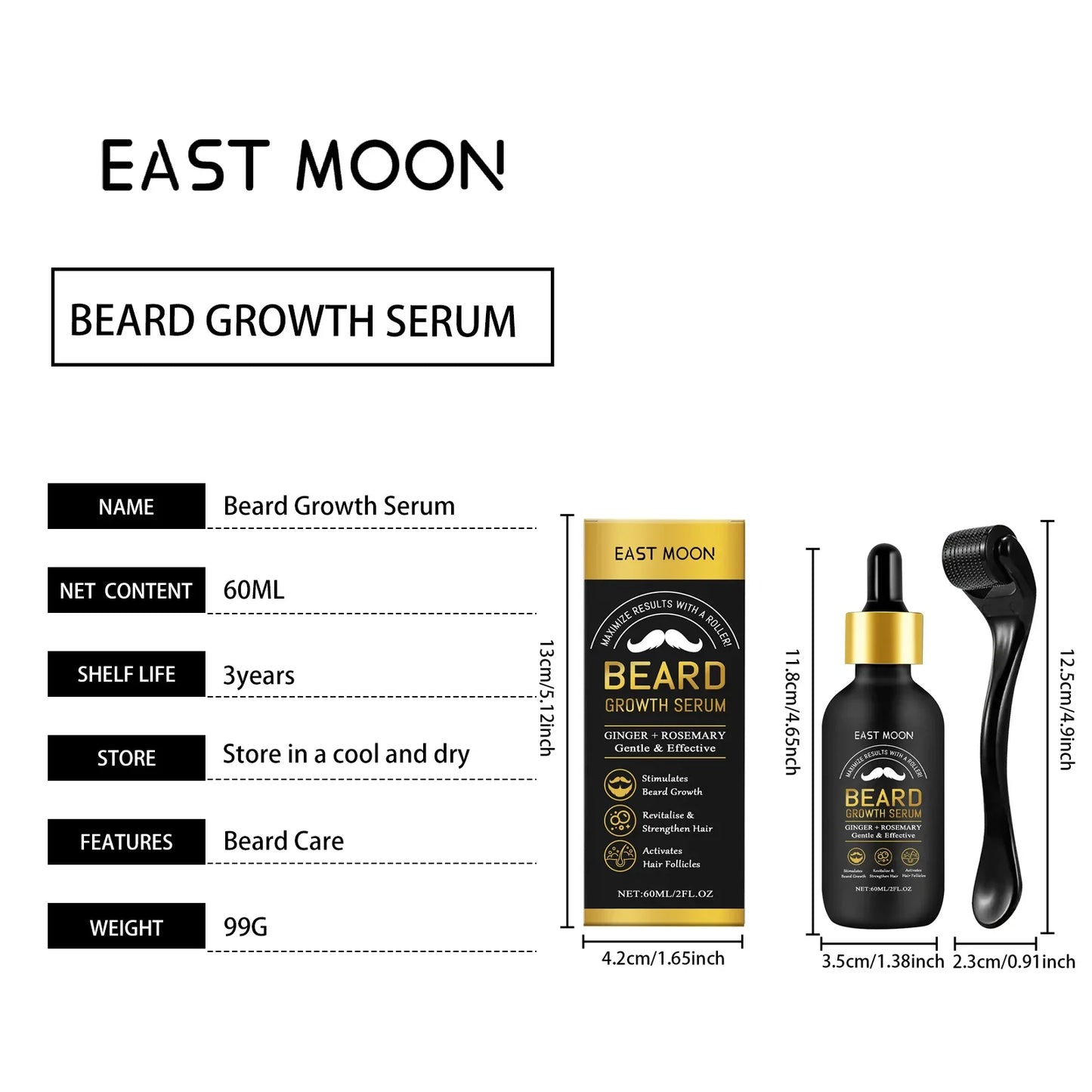Beard Growth & Thickening Serum Oil 60ml | Men's Grooming