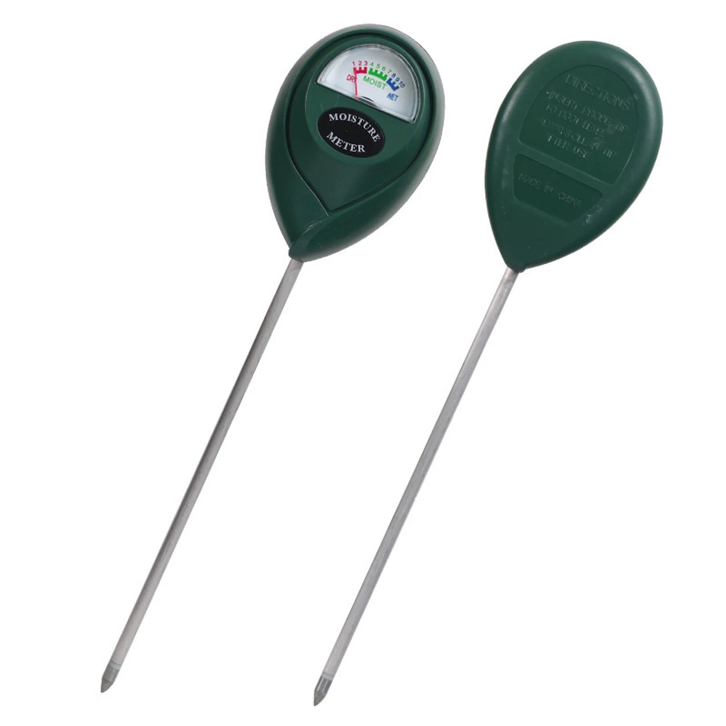 Plant Water Monitor for Soil Large and Clear Dial Moisture Meter Suitable for Home Garden Breeding Peaceful Pleasures Health and Wellness Dark green