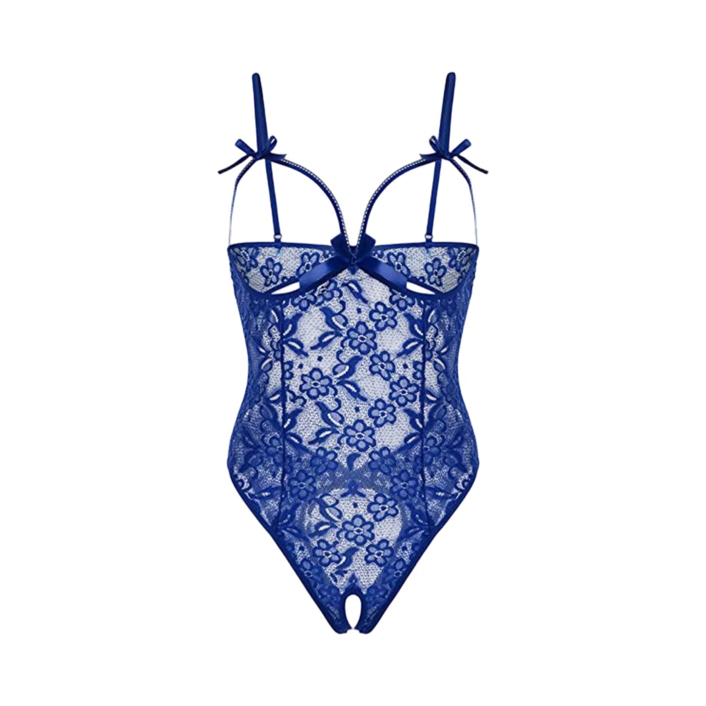 Women's Sheer Lace Babydoll Lingerie Set – S to XXL