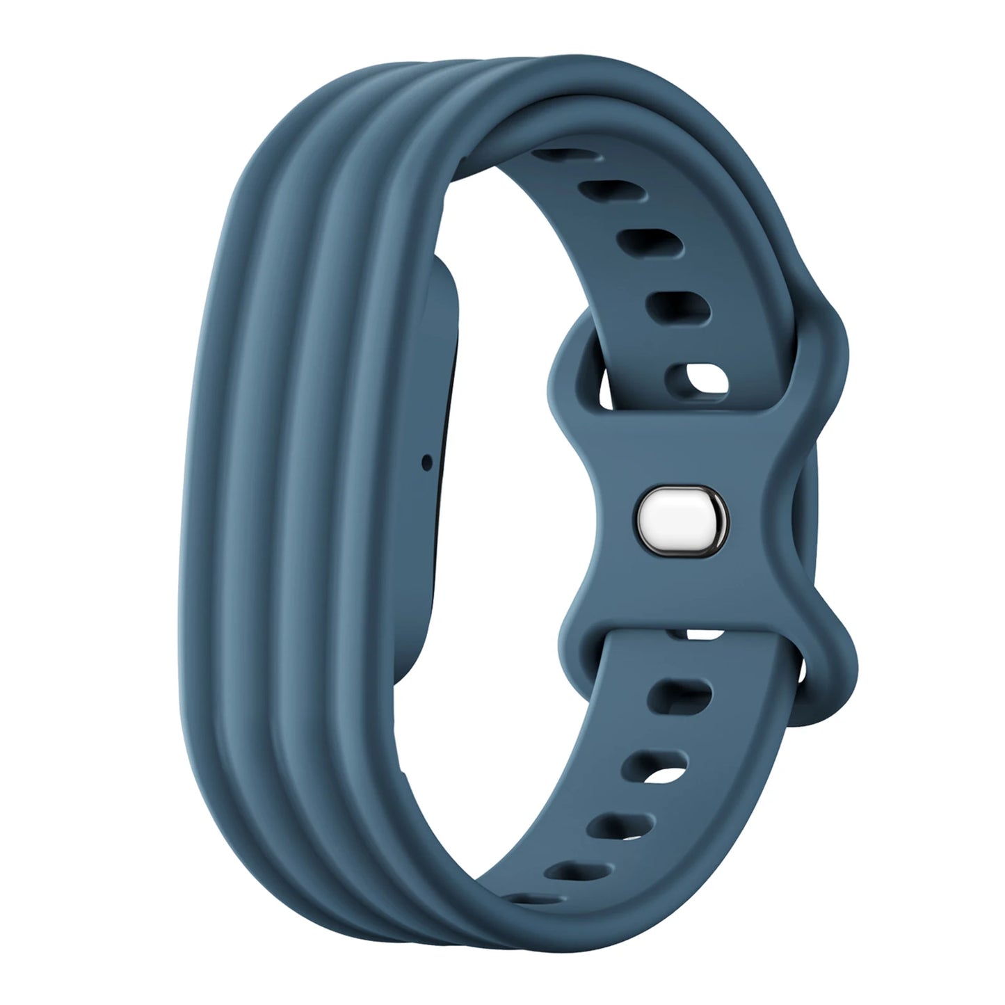 Silicone Sport Band For Google Fitbit Air Portable Fitness Tracker Band Adjustable Buckle Replacement Straps for Everyday Wear Peaceful Pleasures Health and Wellness Deep Blue large 283mm