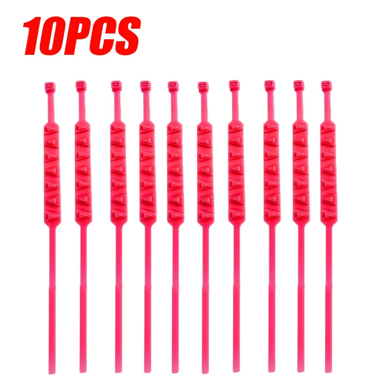 Anti-Skid Snow Chains for Motorcycle & Bicycle Tires – 10 Pack