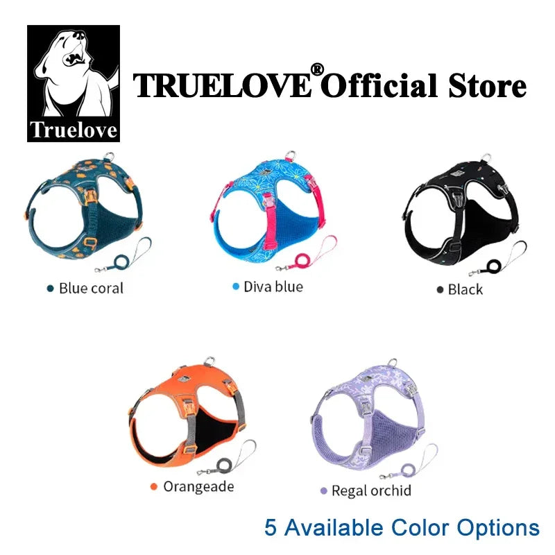Truelove Lightweight Mesh Dog Harness & Leash Set TLH2918 Dog Harnesses Peaceful Pleasures Health and Wellness