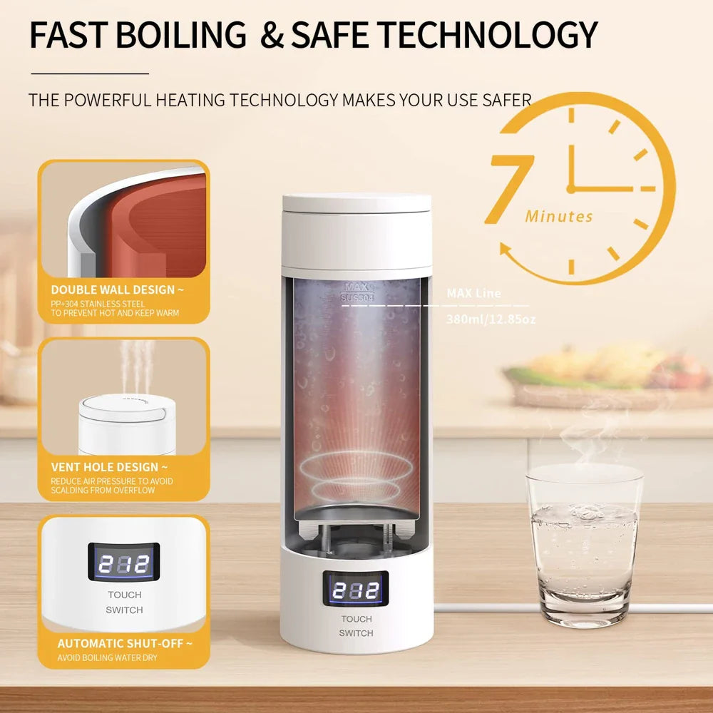 URGGU Portable Travel Electric Kettle 500ml | 4 Temp Settings