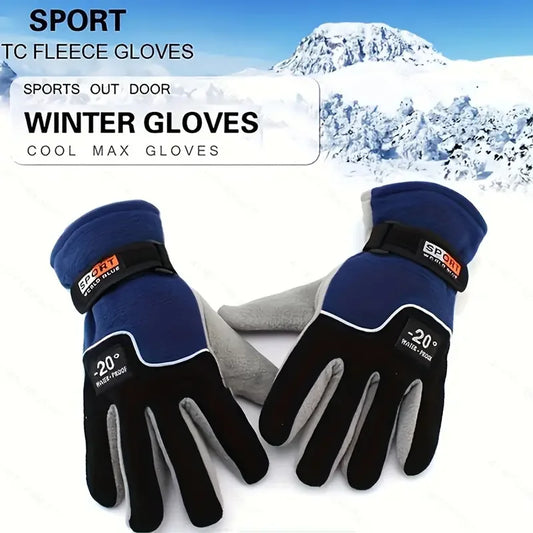 RooRuns Fleece Winter Gloves – Windproof Full Finger Unisex Winter Fleece Gloves Peaceful Pleasures Health and Wellness