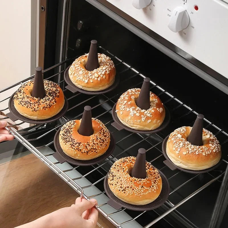 6-Piece Silicone Donut Baking Mold Set – Non-Stick Oven & Dishwasher Safe