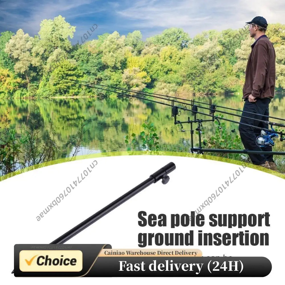 Carp Fishing Bankstick Adjustable Bite Alarm Bank Stick Extension Rod Black Peaceful Pleasures Health and Wellness