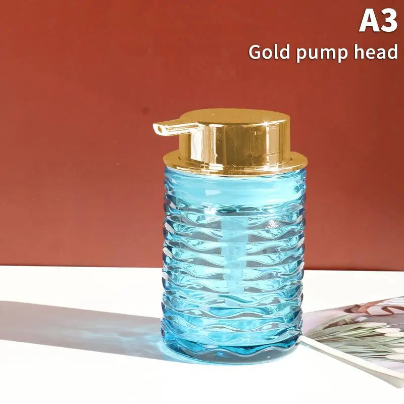 Glass Foaming Soap Dispenser | Stylish Countertop Pump Bottle