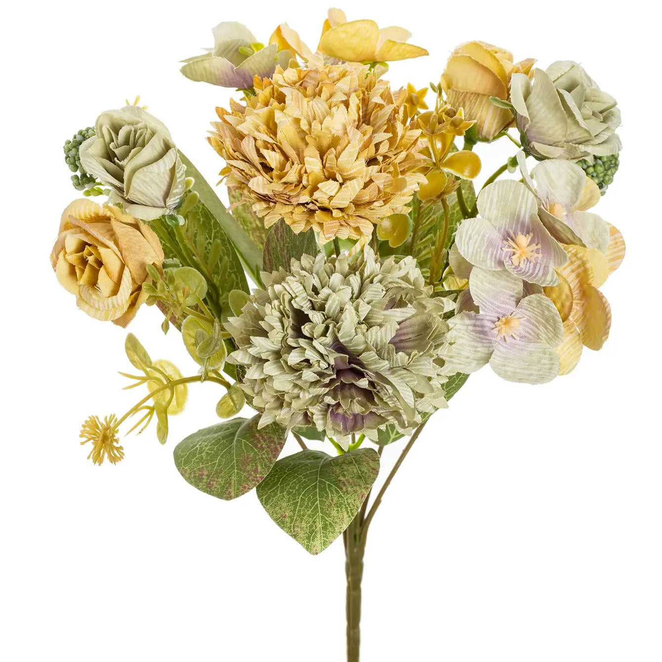 Artificial Silk Rose & Chrysanthemum Bouquet – Wedding Home Décor