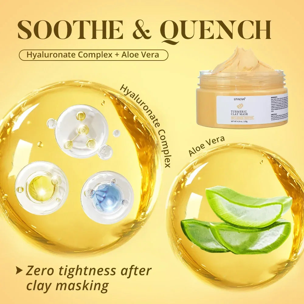 Turmeric Clay Mask – Deep Cleansing & Pore Refining Peaceful Pleasures Health and Wellness