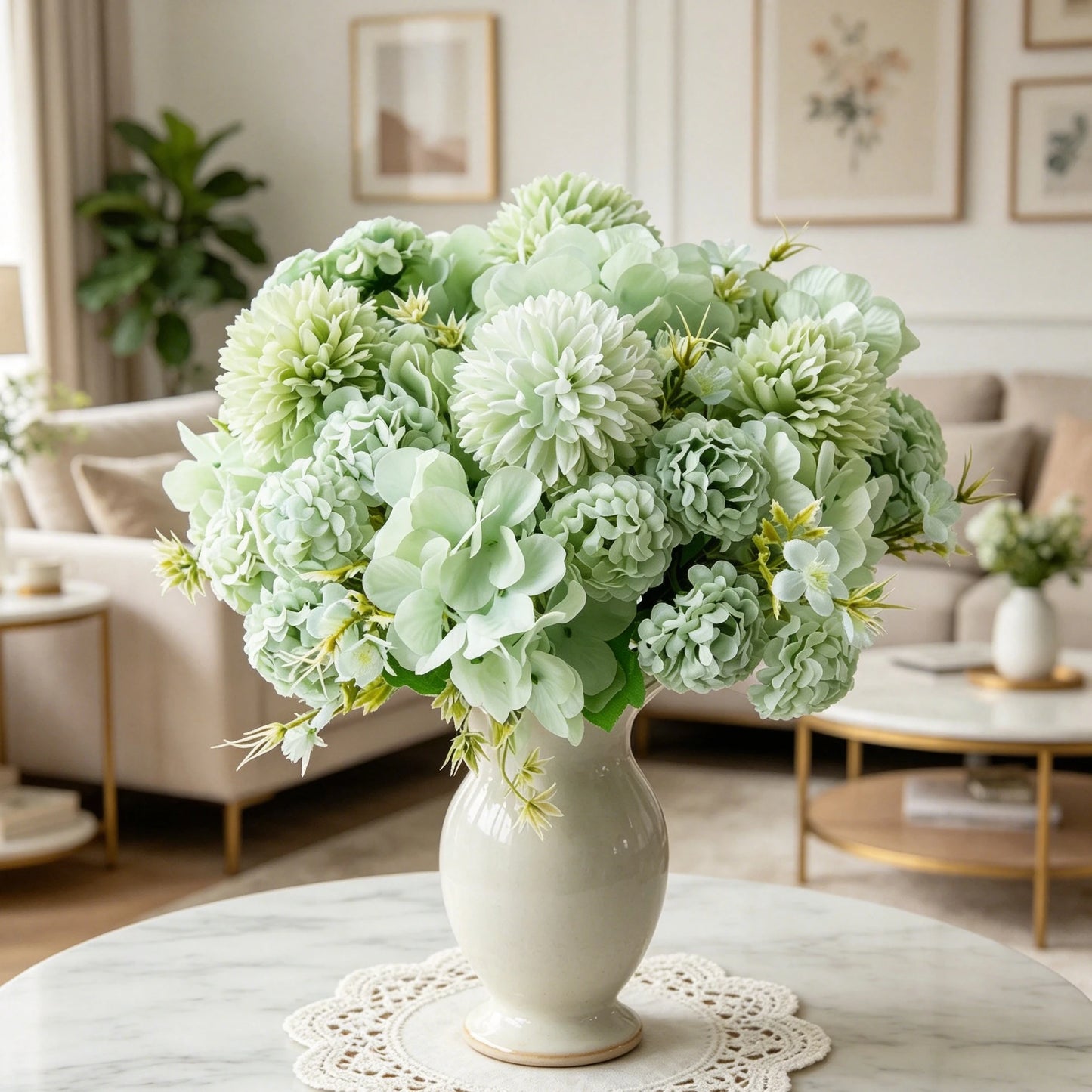 Silk Ball Chrysanthemum Artificial Flowers – Wedding & Home Décor