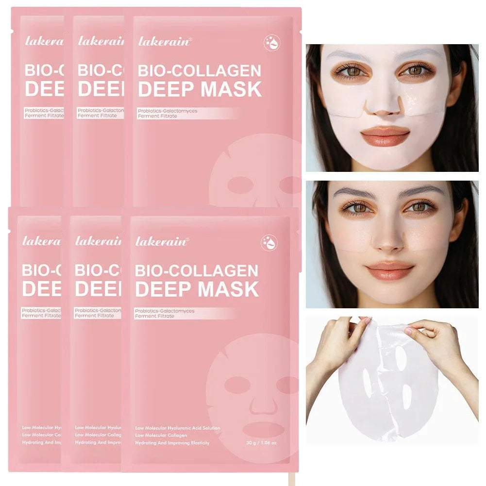 Bio Collagen Real Deep Mask Overnight Hydrogel Facial Mask Pore Minimizing Collagen Supplement Anti Wrinkle Sleeping Face Mask Peaceful Pleasures Health and Wellness