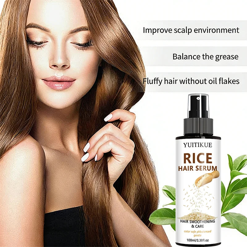 YUITIKUE Rice Water Hair Serum Spray – Nourish & Strengthen Hair Serum Spray Peaceful Pleasures Health and Wellness