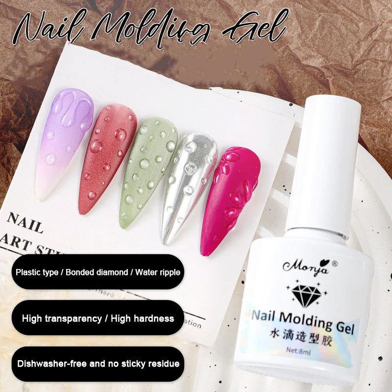 8ml 3D Aqua Drop Sculpting Gel – No-Wipe UV/LED Nail Art