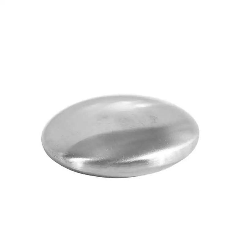 1/2Pcs Stainless Steel Soap Oval Shape Odor Remover Eliminates Garlic Onion Fish Smell for Kitchen and Bathroom Use Peaceful Pleasures Health and Wellness 1pc