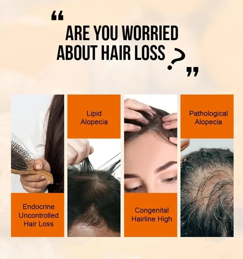 Hair Growth Serum Fast Growing Hair Essential Oil Beauty Hair Care 30ml Dense Regrowth Ginger Hair Promoting Regeneration Peaceful Pleasures Health and Wellness