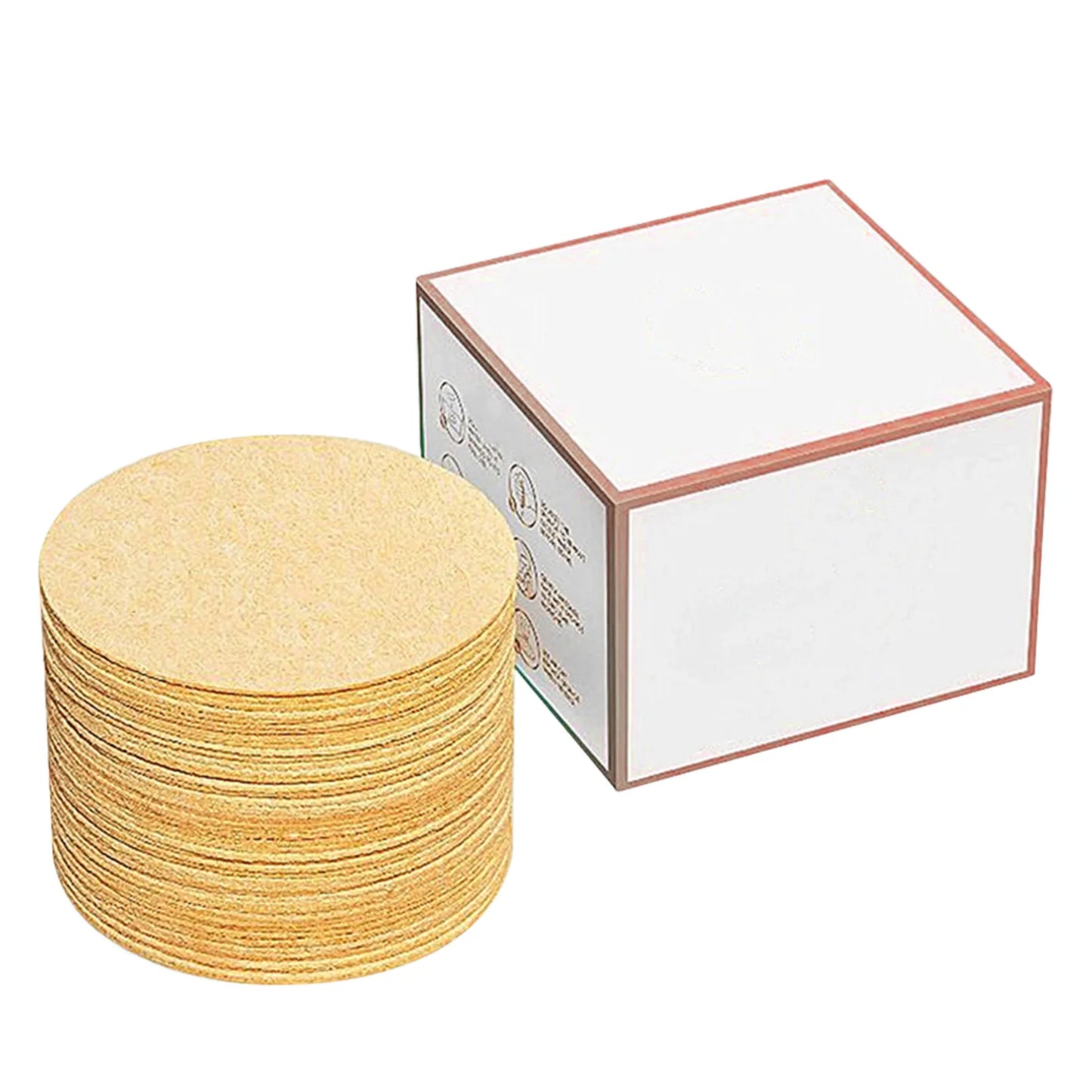 100pc Facial Compressed Cellulose Sponges – Reusable Cleansing
