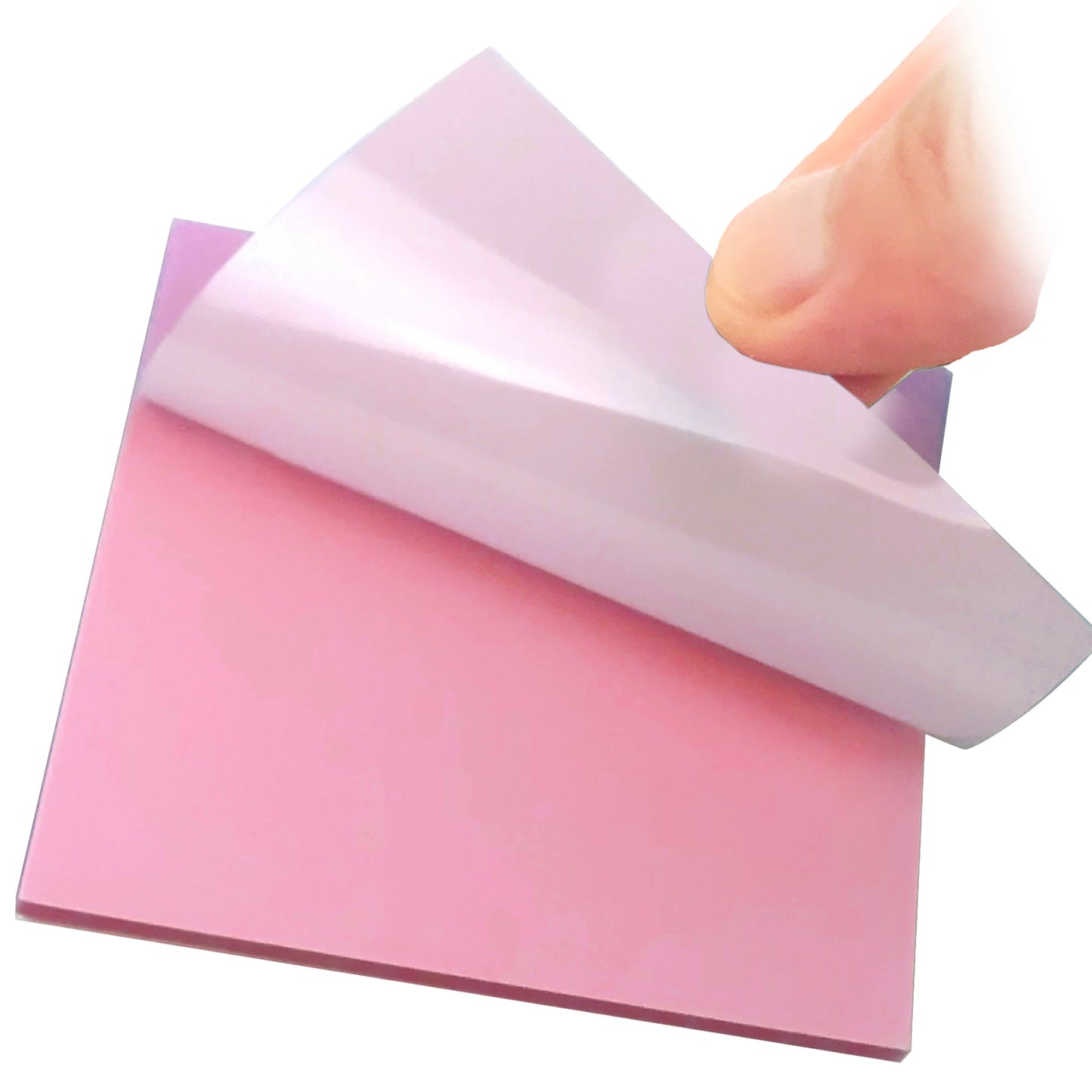 50-Sheet Transparent Waterproof PET Sticky Notes Memo Pad
