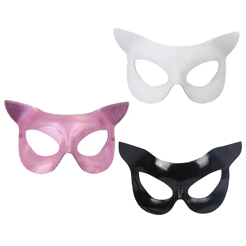 PVC Cat & Fox Eye Venetian Masquerade Mask | Women