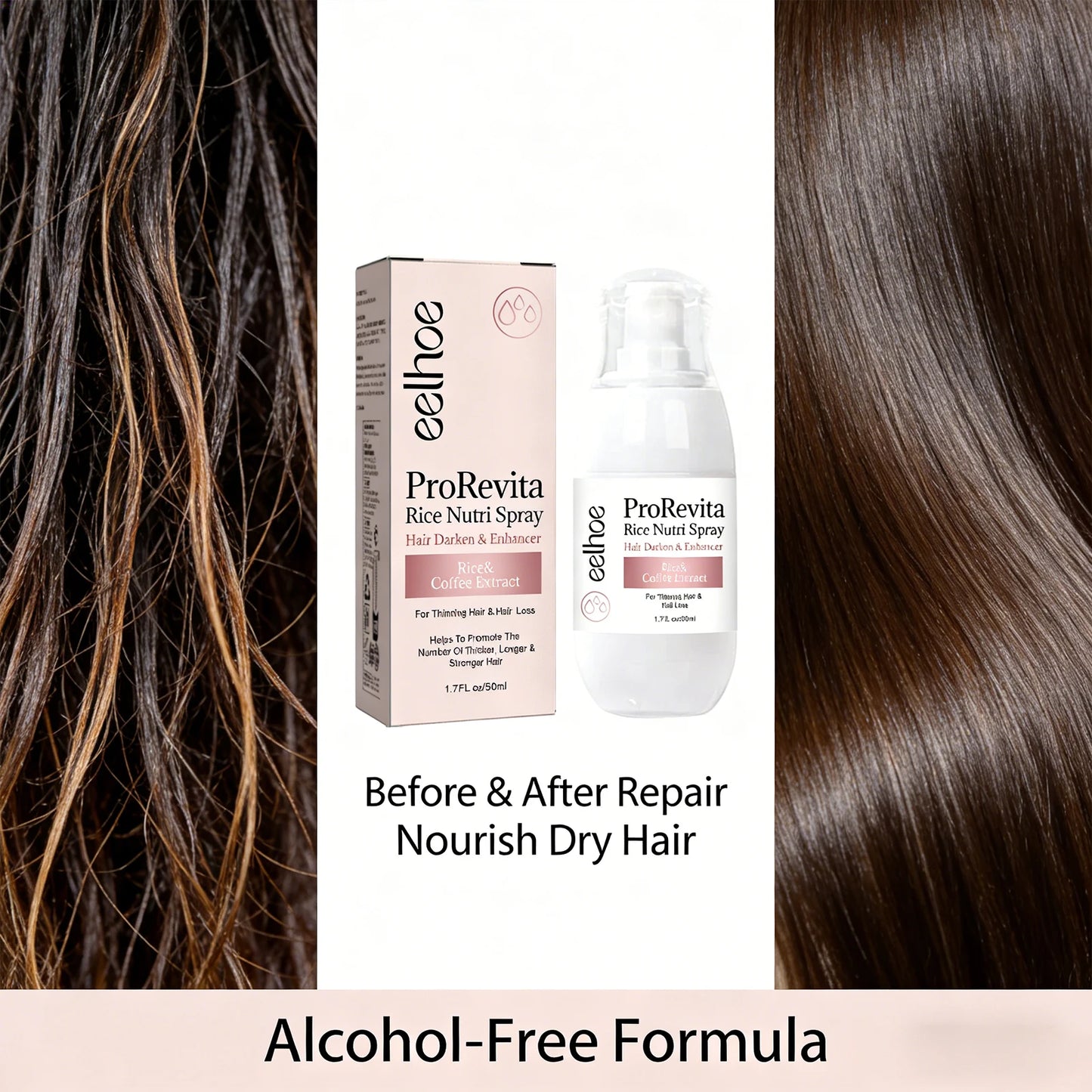 Rice Hair Care Spray Promote Hair Growth Repair Damaged Hair Strengthens Hair Fibers Reduces Hair Loss Breakage Rice Nutri Spray Peaceful Pleasures Health and Wellness