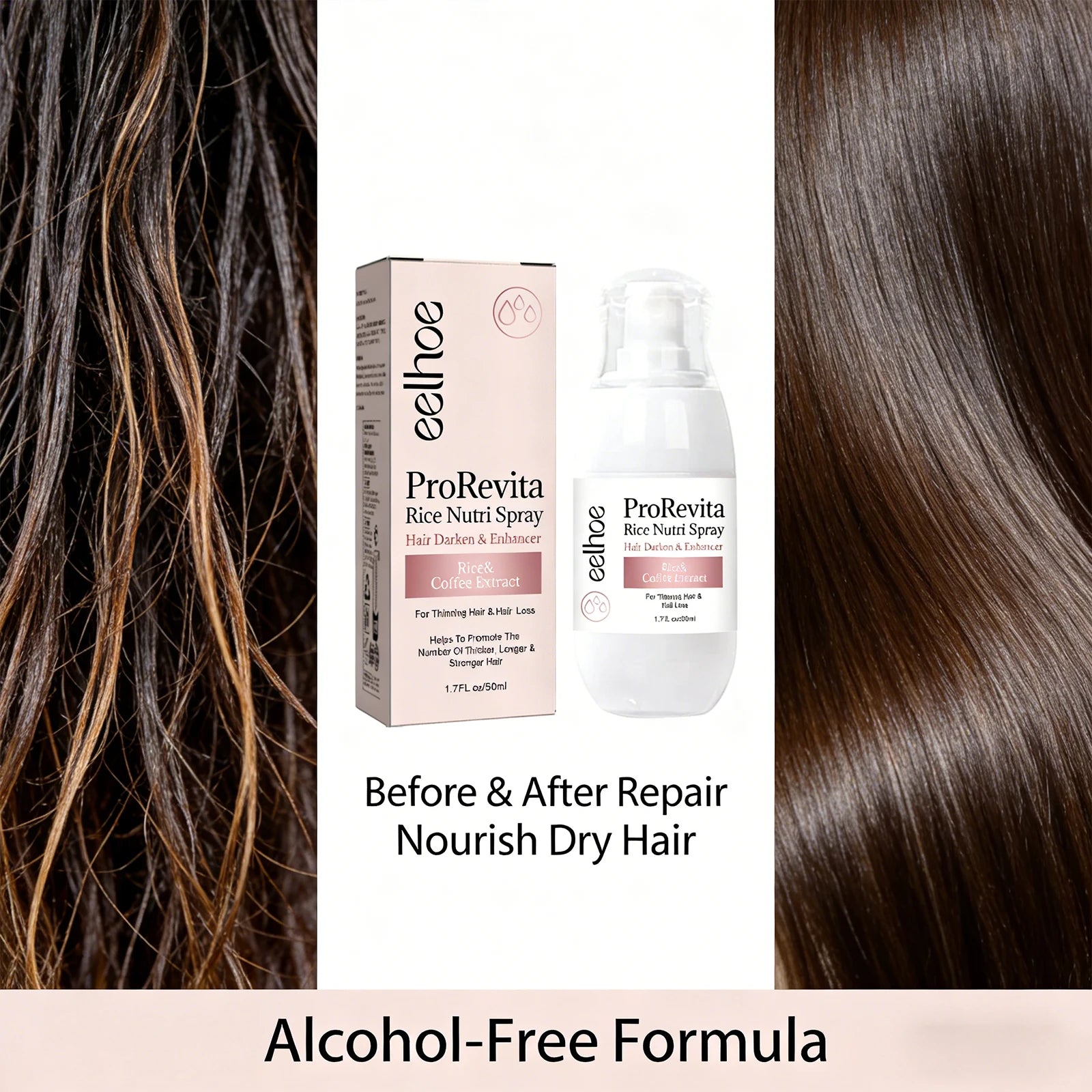 Rice Hair Care Spray Promote Hair Growth Repair Damaged Hair Strengthens Hair Fibers Reduces Hair Loss Breakage Rice Nutri Spray Peaceful Pleasures Health and Wellness