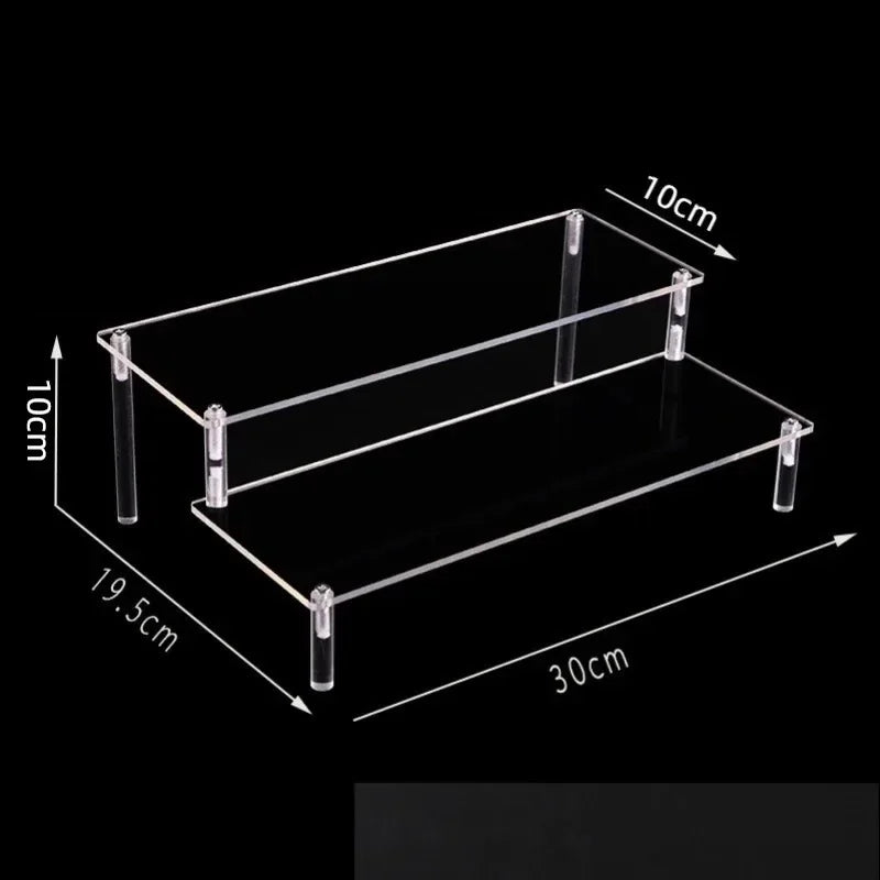 Iridescent Acrylic Display Riser Stand 1–5 Tier | Figures & Cupcakes