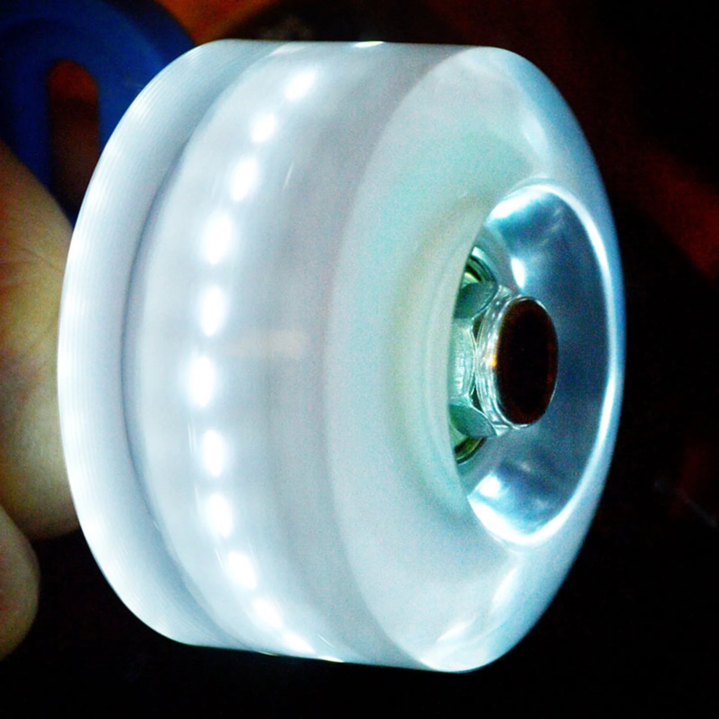 4pcs Luminous Roller Skate Wheels Reduce Friction Fast Rotation Wheels for Skateboarding Accessories Peaceful Pleasures Health and Wellness