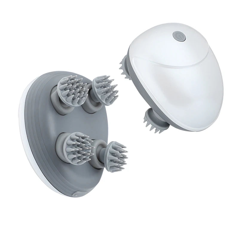USB Charging Electric Head Scalp Massager Waterproof Rechargeable Electric Head Massager Vibration Peaceful Pleasures Health and Wellness