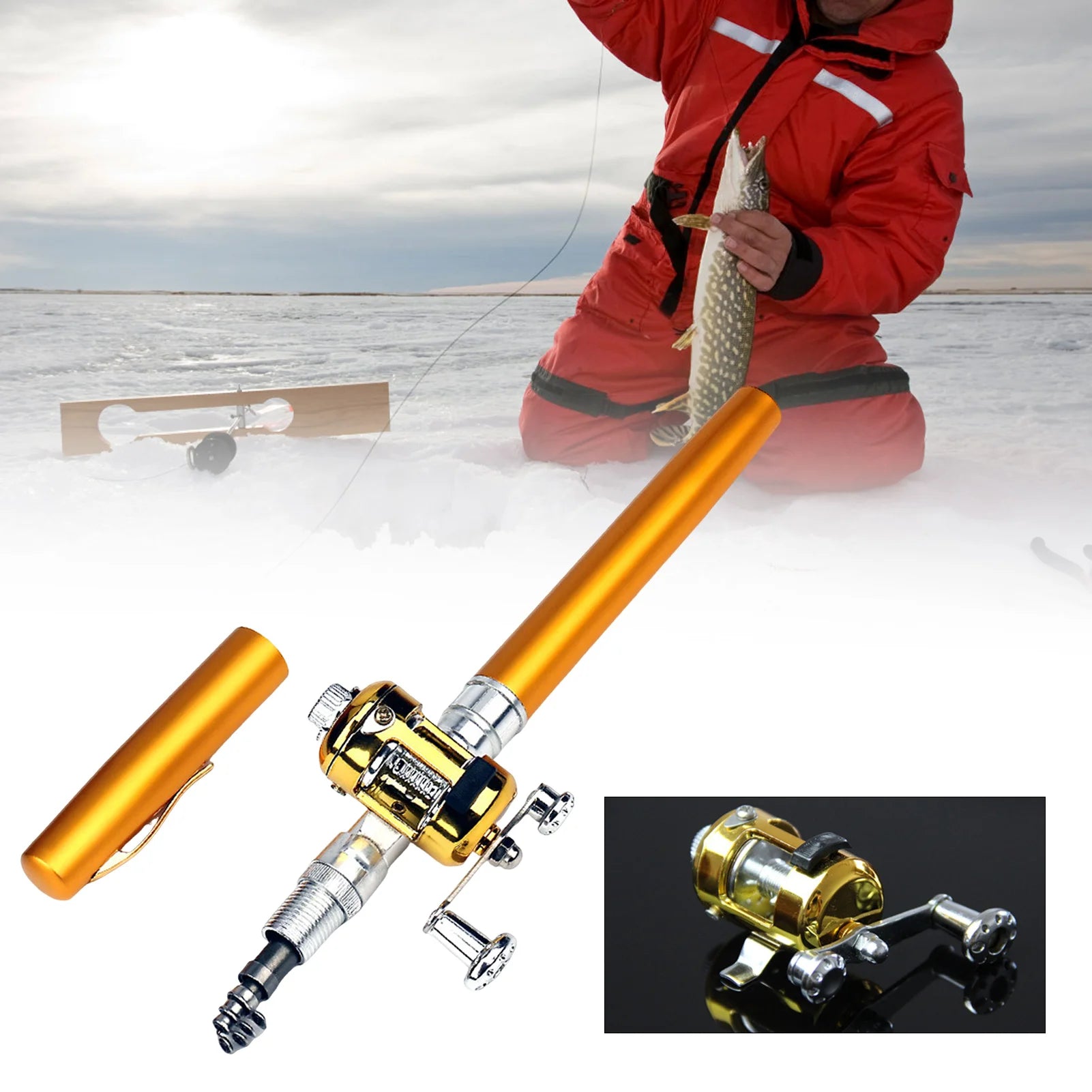 Mini Aluminium Alloy Lure Fishing Rods Stable Lightweight Durable Fishing Pole Rod for Freshwater Saltwater Fishing Peaceful Pleasures Health and Wellness