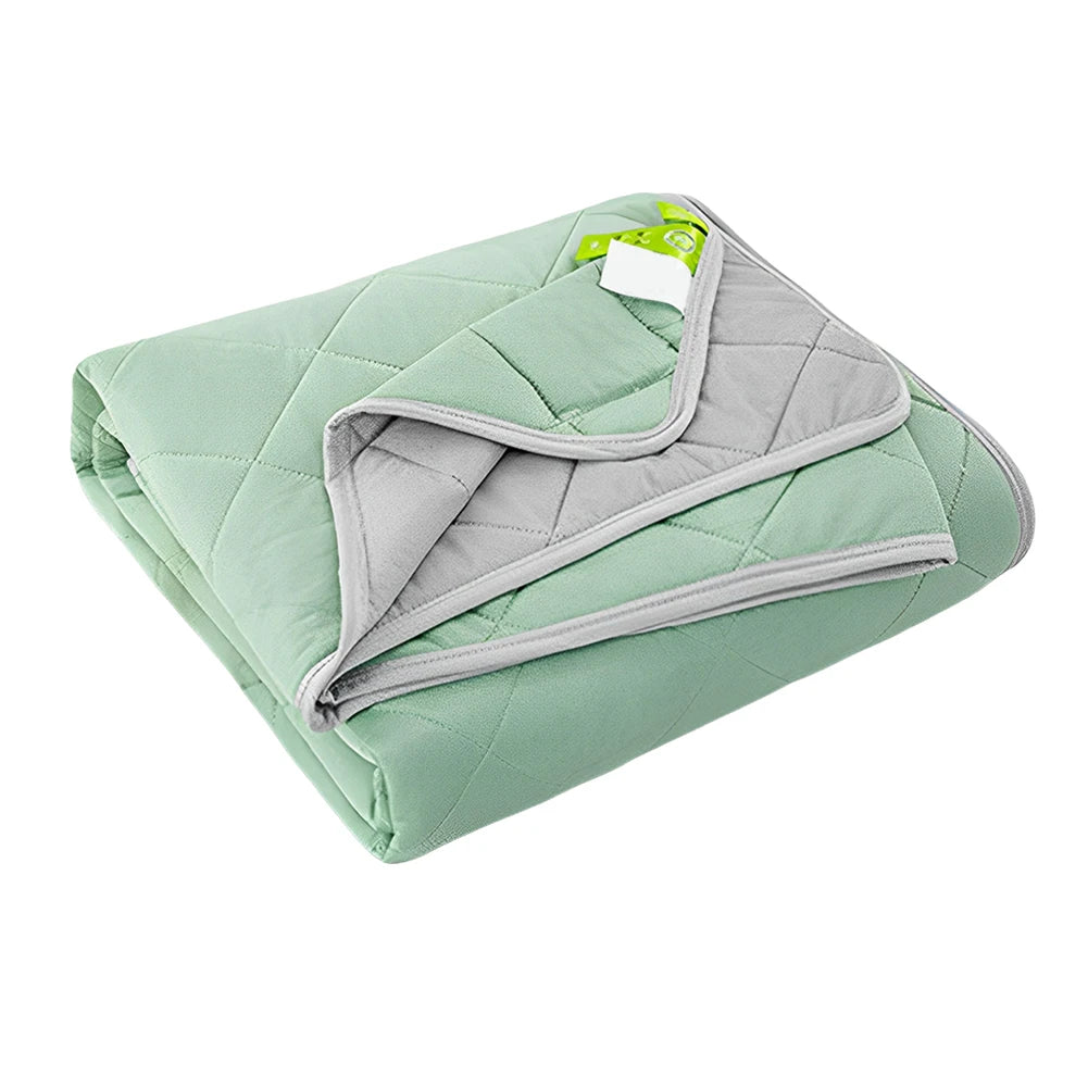 Summer Cooling Blanket – Lightweight Cold Feeling Quilt for Bedroom & Living Room Peaceful Pleasures Health and Wellness 150x200cm Retro Green United States