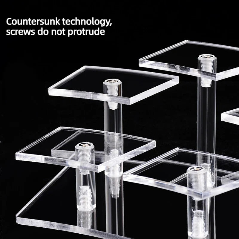 Acrylic Tiered Display Shelf for Figurines, Anime & Blind Boxes