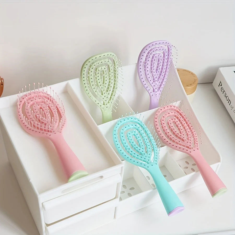 Detangling Hair Brush – Soft Bristles, Wet & Dry, Travel Size