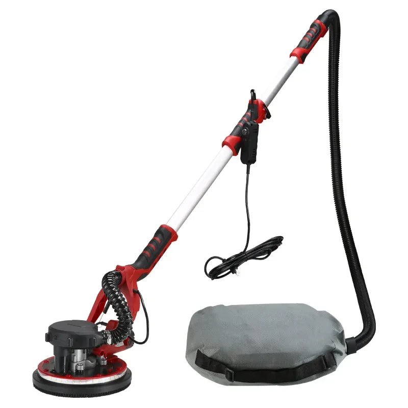Multifunctional Wall Sander Wall Putty Grinder Sandpaper Machine Telescopic Long Pole Wall Grinding Machine with Light Peaceful Pleasures Health and Wellness