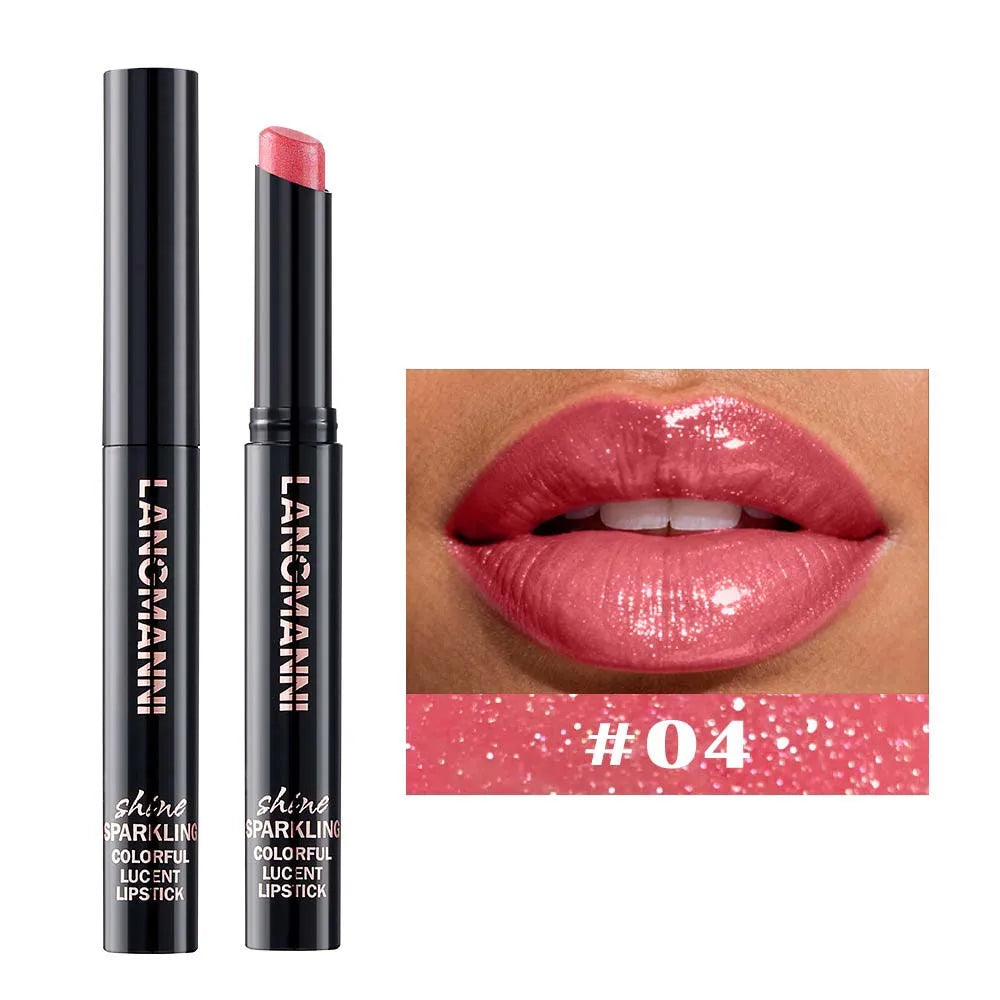 Pearl Shimmer Lipstick | High-Shine Creamy Hydrating Lip Color