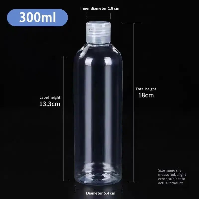 Empty Flip Cap PET Plastic Bottles 5ml–100ml | Travel Atomizer