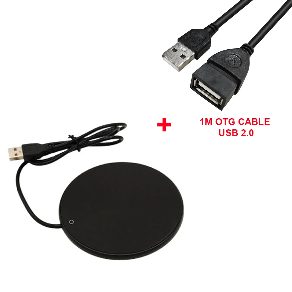 Mug Warmer USB Cup Warmer Coffee Cup Heater Thermostatic Heating Coaster Cup Electric Milk Tea Coffee Mug Warmer for Office Home Peaceful Pleasures Health and Wellness black add 1m cable