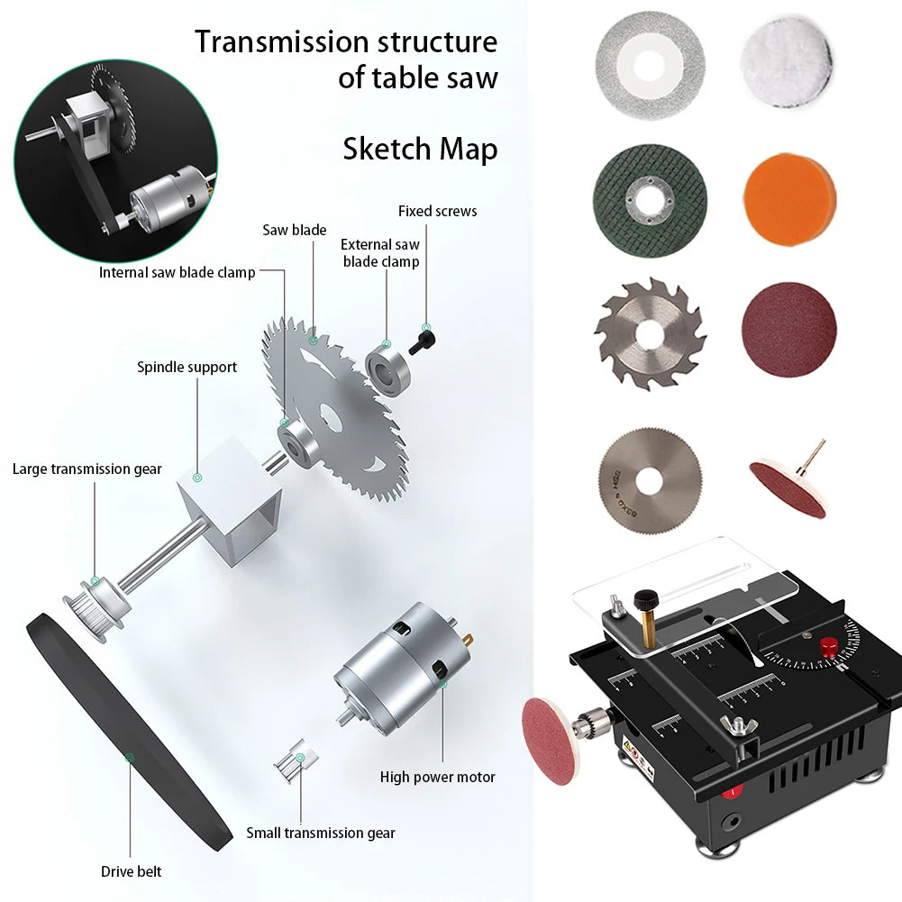 Precision Measuring Electric Table Saw Cutting Guide All In 1 Measuring Polishing Tools For Multifunctional Carving Processing Peaceful Pleasures Health and Wellness