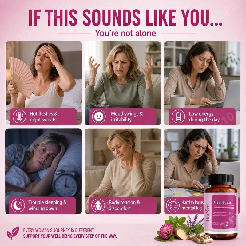Women's Menopause Support Supplement | Black Cohosh, D3 K2
