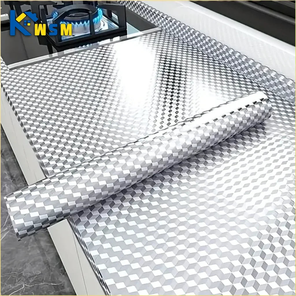 Self-Adhesive Waterproof Kitchen Backsplash Wall Liner Sticker